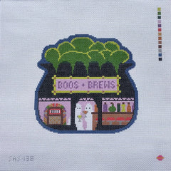 Saturnalia Stitching Boos and Brews Needlepoint Canvas - 18M