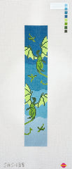 Saturnalia Stitching Earthen Dragon Key Fob Needlepoint Canvas