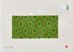 Saturnalia Stitching Emerald Clutch Insert Needlepoint Canvas