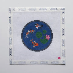 Saturnalia Stitching Koi Pond Needlepoint Canvas