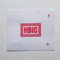 Saturnalia Stitching Mini Pink HBIC Needlepoint Canvas