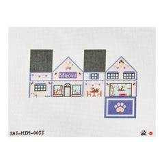 Saturnalia Stitching Nine Lives Needlepoint 3D Cat Shop Needlepoint Canvas