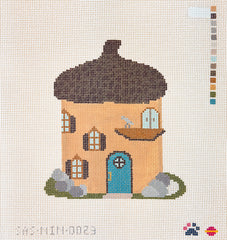 Saturnalia Stitching Nine Lives Needlepoint Fairy Village Acorn House Needlepoint Canvas