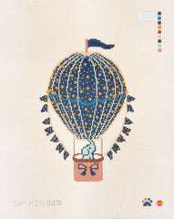 Saturnalia Stitching Nine Lives Needlepoint Baby Stars Balloon Needlepoint Canvas