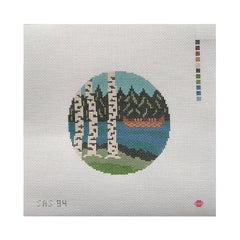 Saturnalia Stitching Peaceful Paddle Needlepoint Canvas