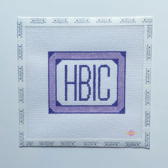 Saturnalia Stitching Purple HBIC Needlepoint Canvas