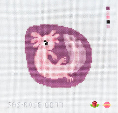 Saturnalia Stitching Rose Acolyte Axolotl Needlepoint Canvas
