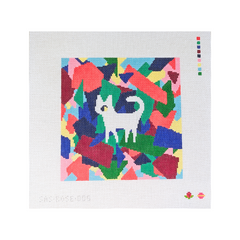 Saturnalia Stitching Rose Acolyte Geo Cat Needlepoint Canvas