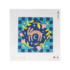 Saturnalia Stitching Rose Acolyte Sleeping Bunny Tapestry Needlepoint Canvas