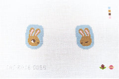 Saturnalia Stitching Rose Acolyte Two Sided Bunny Charm Needlepoint Canvas