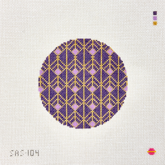 Saturnalia Stitching Royal Round Needlepoint Canvas