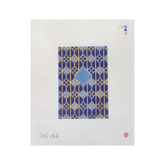Saturnalia Stitching Sapphire Passport Needlepoint Canvas