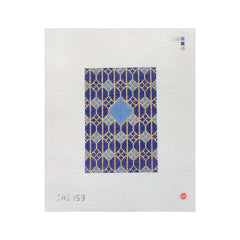 Saturnalia Stitching Sapphire Passport Needlepoint Canvas