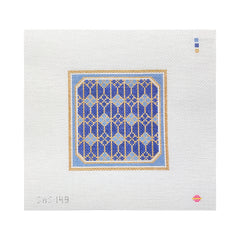 Saturnalia Stitching Sapphire Square Needlepoint Canvas