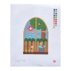 Saturnalia Stitching Springtime Skies Needlepoint Canvas - 13M
