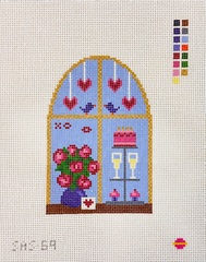 Saturnalia Stitching Sweet Skies Needlepoint Canvas - 13M