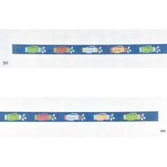 Silver Needle Golf Bag Belt Needlepoint Canvas