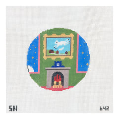 Silver Needle Goodnight Moon Cow Jumping Over Moon Ornament Needlepoint Canvas