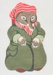 Silver Needle The Wind in the Willows Mole Needlepoint Canvas