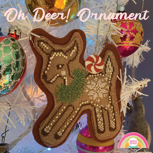 Ardith Design Oh Deer Ornament Cross Stitch Pattern