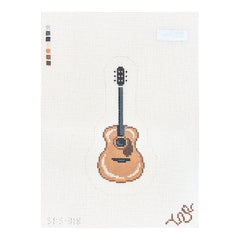Spellbound Stitchery Acoustic Guitar Needlepoint Canvas