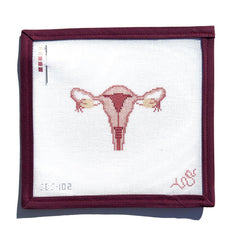 Spellbound Stitchery Anatomical Uterus Needlepoint Canvas