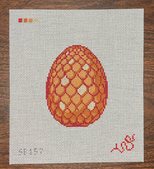 Spellbound Stitchery Carnelian Dragon Egg Needlepoint Canvas