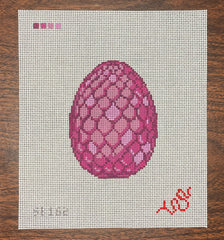 Spellbound Stitchery Garnet Dragon Egg Needlepoint Canvas