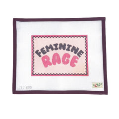 Spellbound Stitchery Nomad and Needle Feminine Rage Needlepoint Canvas