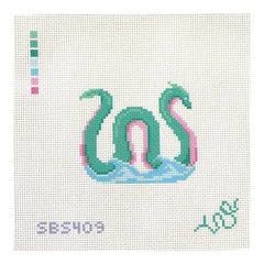 Spellbound Stitchery Sea Serpent Needlepoint Canvas