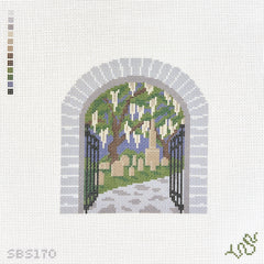 Spellbound Stitchery Southern Gothic Cemetery Needlepoint Canvas