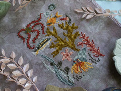 Sprouting Lupine Low Tide Nature Walk Cross Stitch Pattern