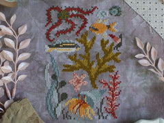 Sprouting Lupine Low Tide Nature Walk Cross Stitch Pattern