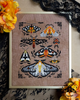 Sprouting Lupine Ochre Wings Cross Stitch Pattern