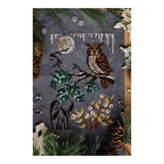 Sprouting Lupine Winter Moon Nature Walk Cross Stitch Pattern