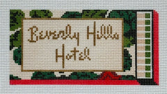 Spruce St Studio The Beverly Hills Hotel Matchbox Needlepoint Canvas