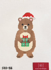 Stitch Rock Designs Benny the Bear Needlepoint Canvas