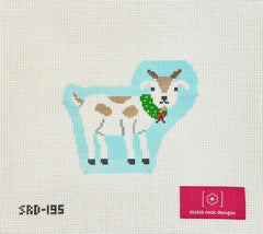 Stitch Rock Designs Christmas Village Farm Billy the Goat Needlepoint Canvas