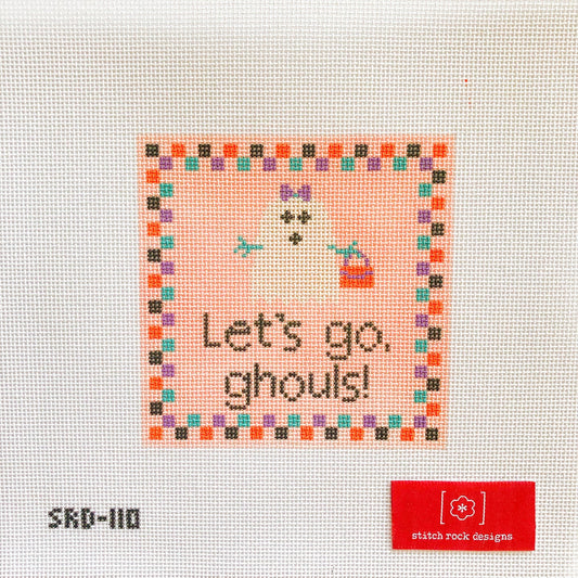 Stitch Rock Designs Let's Go Ghouls Needlepoint Canvas