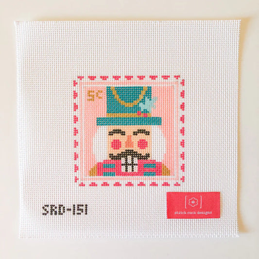 Stitch Rock Designs Nutcracker Stamp Needlepoint Canvas