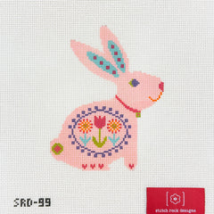 Stitch Rock Designs Scandi Bunny Needlepoint Canvas