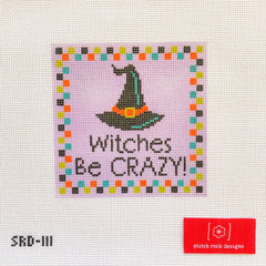 Stitch Rock Designs Witches Be Crazy Needlepoint Canvas