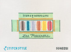 Stitch Style Alli Eagan 3D Box of Macarons Needlepoint Canvas