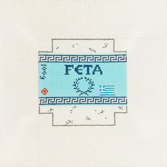 Stitch Style Alli Eagan 3D Wedge of Feta Cheese Needlepoint Canvas