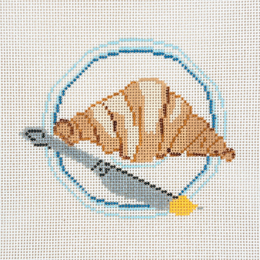 Stitch Style Alli Eagan Croissant Needlepoint Canvas
