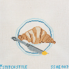 Stitch Style Alli Eagan Croissant Needlepoint Canvas