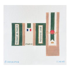Stitch Style Alli Eagan Designs 3D Champagne Box Needlepoint Canvas