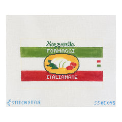 Stitch Style Allie Eagan Designs 3D Mozzerella Cheese Needlepoint Canvas