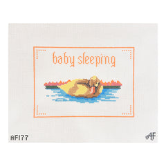 Stitch Style Anne Fisher Baby Duck Sleeping Needlepoint Canvas