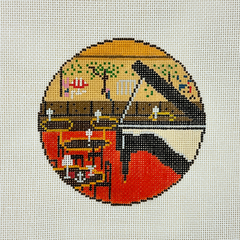 Stitch Style Bemelmans Bar at the Carlyle Hotel Needlepoint Canvas